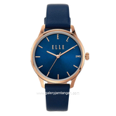 ELLE ELL21028 Laddies Blue Rosegold Dial Blue Leather Strap